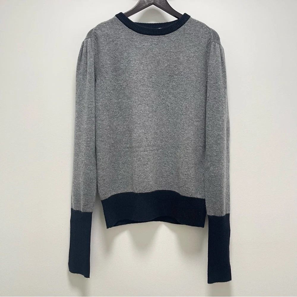 Random Identities Wool Cashmere Blend Crew Neck Gray Sweater Size Medium